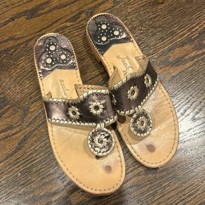 Jack Rogers Hampton sandals in bronze color, size 7, only worn a few times!